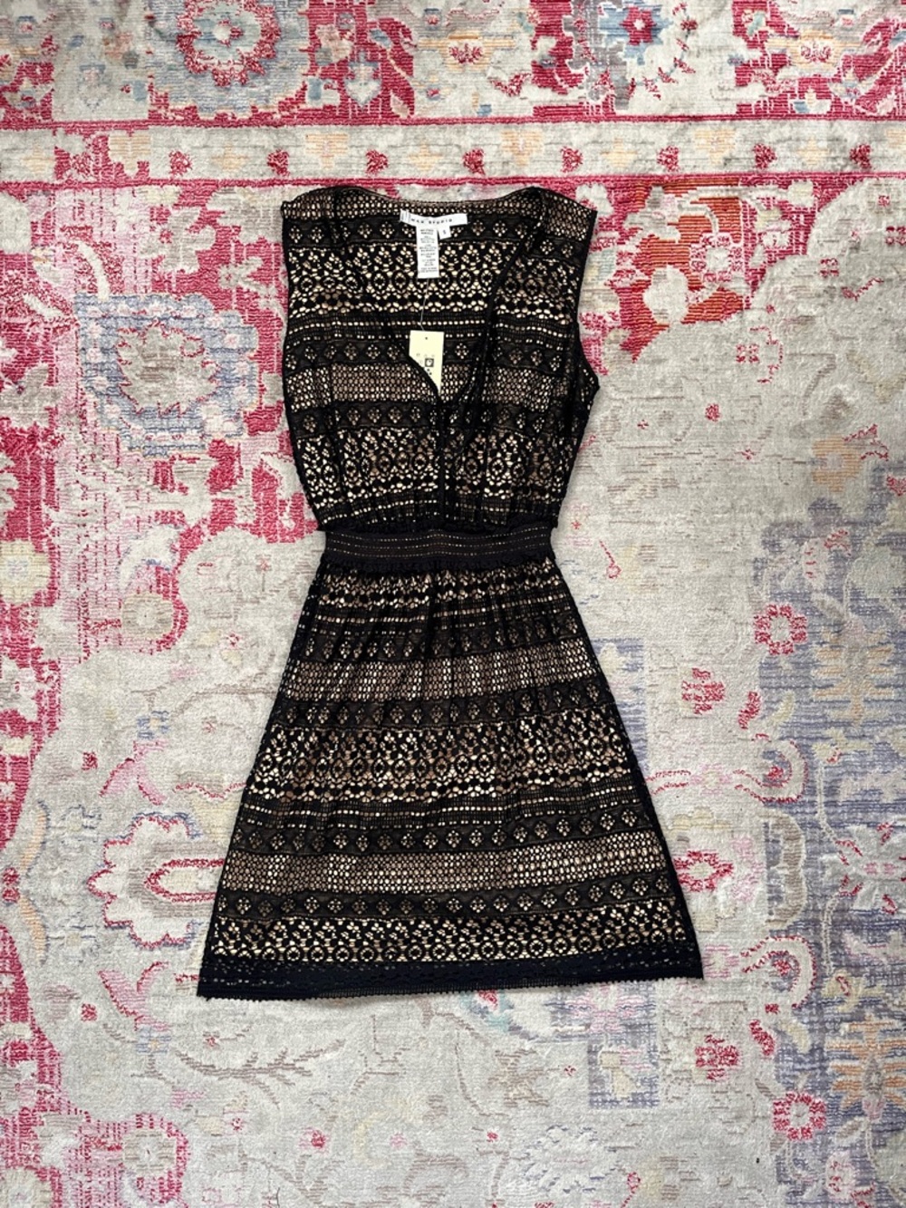 Max Studio black cotton mini dress